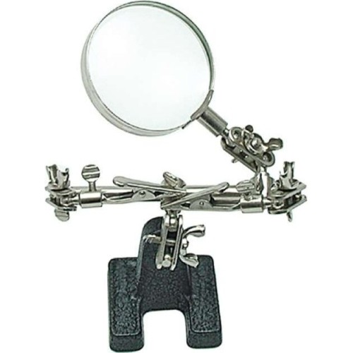 Helping hand with magnifying glass 62mm