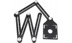 Template ruler stencil marker for holes tiles