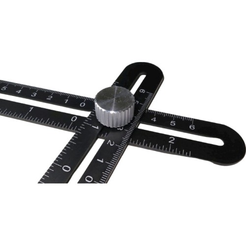 Template ruler stencil marker for holes tiles