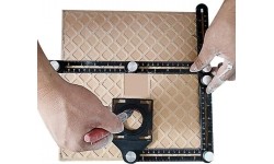 Template ruler stencil marker for holes tiles