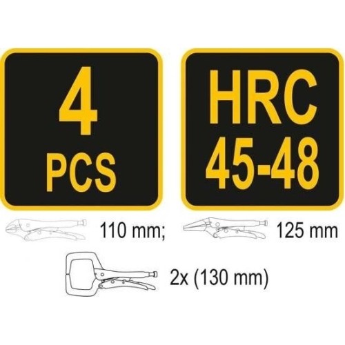 Mini locking pliers set 4pcs