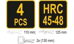 Mini locking pliers set 4pcs