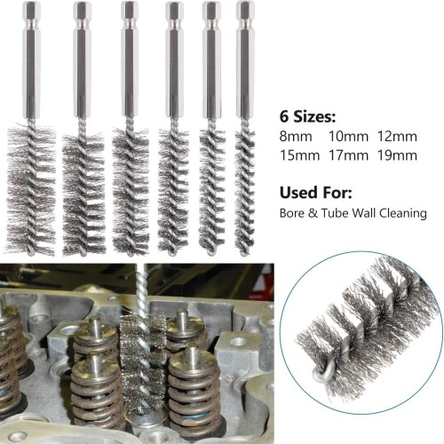 Diesel injector seat brush cleaning kit 17pcs