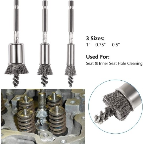 Diesel injector seat brush cleaning kit 17pcs