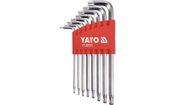 L-tipo šešiakampių TORX trumpų raktų rinkinys 8vnt. (T9-T50)