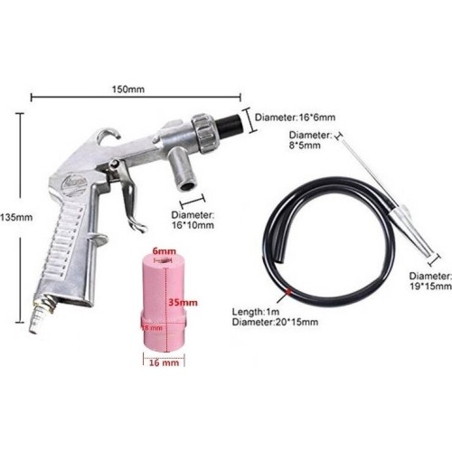 Air sandblaster kit 4pcs