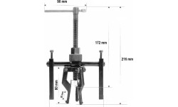 Three jaw inner hole bearing puller 2" 12-58mm