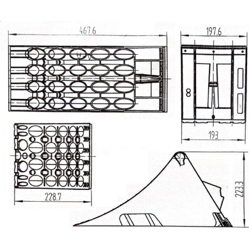 Safety wheel chock for truck (plastic)