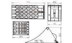 Safety wheel chock for truck (plastic)