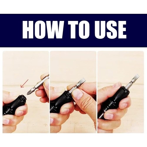 1/2" Dr. Impact adapter for bits HEX 1/4"