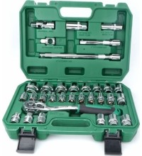 1/2" Dr. Socket set 32pcs 6pt+12pt