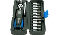 1/4" Dr. Pre-set digital torque wrench 6-30Nm with bit sets