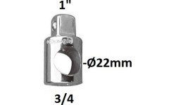 3-way adapter 3/4" - 1"