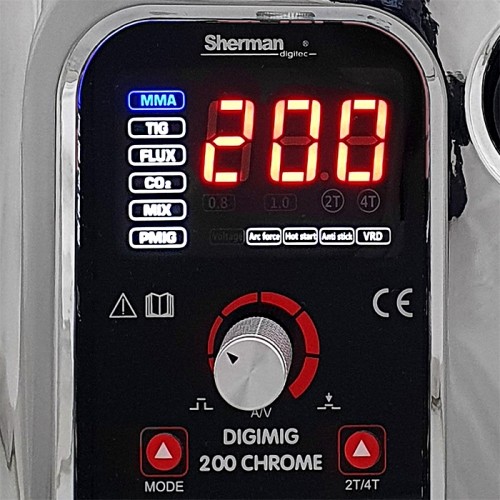 Sinerginis inverterinis suvirinimo aparatas DIGIMIG 200 CHROME