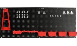 Metal tool board with containers and handles set 34pcs