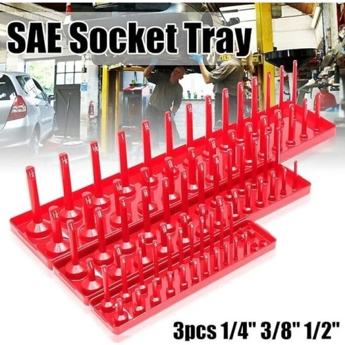 Tray set (6pcs) for sockets SAE and Metric
