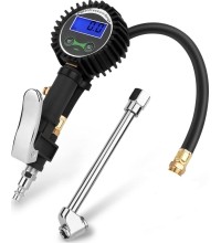 Pripūtimo pistoletas (prailginimu) su skaitmeniniu manometru