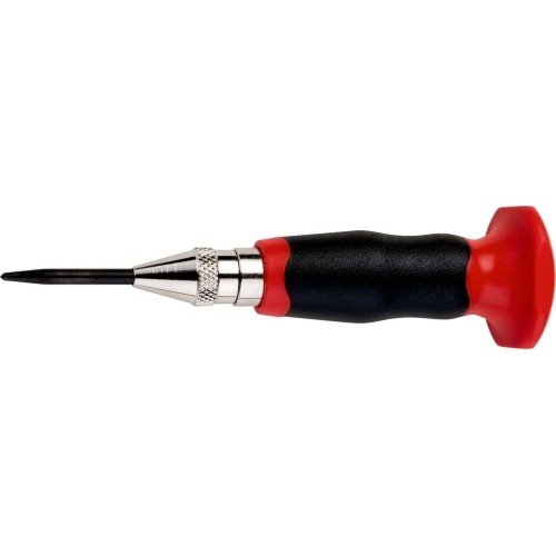 Adjustable center punch 4x125mm with plastic handle 130N RENNSTEIG