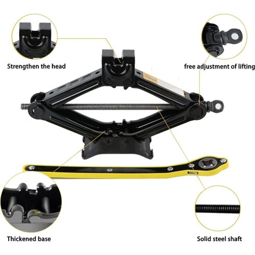 Scissors jack 2.0t with quick handle