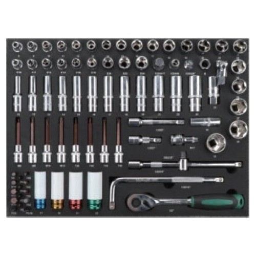 Įrankių spintelė 7-ių stalčių su įrankiais 5 komp. 330vnt