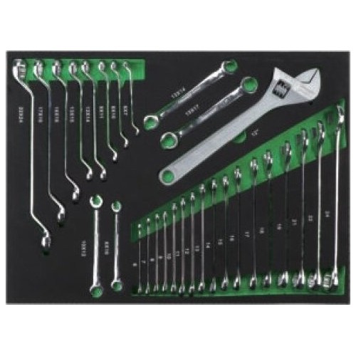 Roller cabinet 7 drawers, CL713017 with tool set trays (330pcs), 5 sets