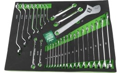 Roller cabinet 7 drawers, CL713017 with tool set trays (330pcs), 5 sets