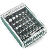 Keičiamų antgalių rinkinys su laikikliu (31vnt)