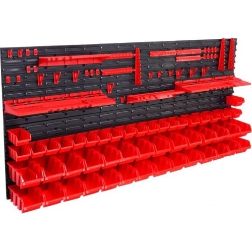 PVC tool board with containers and handles set 74pcs