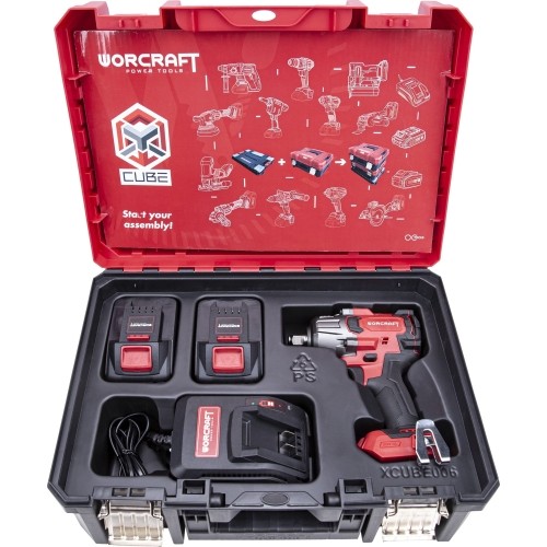 Akumuliatorinis smūginis suktuvas 1/2'' 850nm 20V LI-ION (XCUBE dėžė)