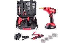 Akumuliatorinis plastiko suvirinimo aparatas plastikinėje dėžėje 20V LI-ION