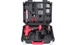 Akumuliatorinis plastiko suvirinimo aparatas plastikinėje dėžėje 20V LI-ION