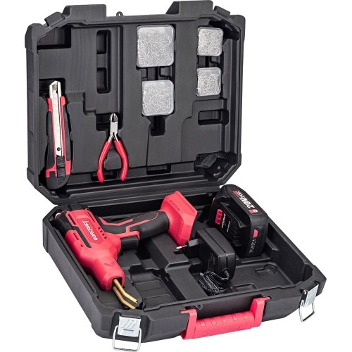 Akumuliatorinis plastiko suvirinimo aparatas plastikinėje dėžėje 20V LI-ION