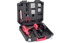 Akumuliatorinis plastiko suvirinimo aparatas plastikinėje dėžėje 20V LI-ION