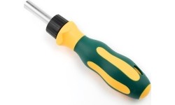 Screwdriver with magnet for 1/4" Dr. Bits