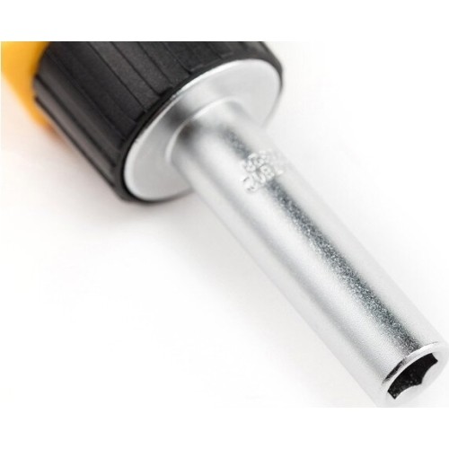 Screwdriver with magnet for 1/4" Dr. Bits