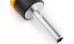 Screwdriver with magnet for 1/4" Dr. Bits