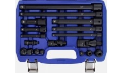 1/4" + 3/8" + 1/2" Dr. Impact extension set 18pcs