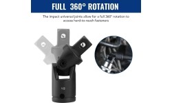 1/4" + 3/8" + 1/2" Dr. Impact extension set 18pcs