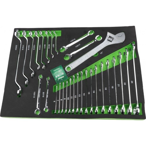 Roller cabinet NTBR4007-X with 5 tool set trays, 330pcs