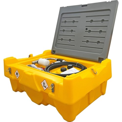 Mobili kuro talpykla 200L (plastikinė) su pompa 12V DCTP40 (automatiniu pistoletu ir filtru)