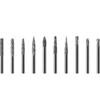 Carbide rotary burrs set Ø3x3mm 10pcs
