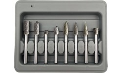 Carbide rotary burrs set Ø6x8mm 8pcs
