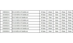 Carbide rotary burrs set Ø6x8mm 8pcs