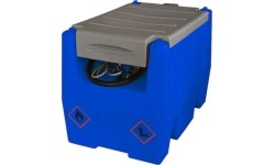 Mobili Adblue talpykla 220L (plastikinė) su pompa 12V ACAD40 (automatiniu pistoletu ir filtru)