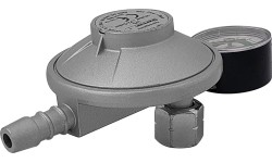 Reduktor kątowy propan-butan LPG z manometrem do butli turystycznych G3/8"LH
