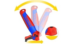 Stripping knife with guide shoe and ratchet KNIPEX