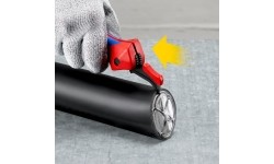 Stripping knife with guide shoe and ratchet KNIPEX