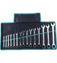 Combination ratcheting wrench set 15pcs (8-24mm)