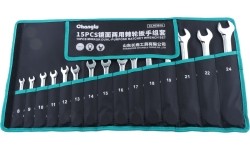 Combination ratcheting wrench set 15pcs (8-24mm)