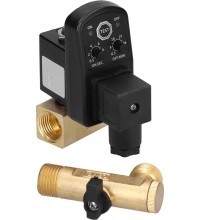 Kondensato nuleidimo vožtuvas kompresoriui su laikmačiu